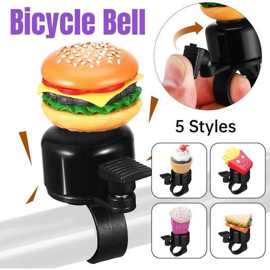 Cute Food Style Bicycle Bell Loud and Fun Handlebar Accessory - French fries.