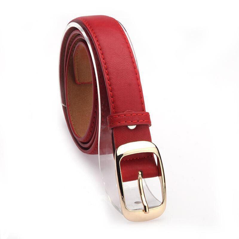 Ladies Leather Belt Classic Buckle Fashion Waist Strap for Jeans Dresses Casual - Leopard