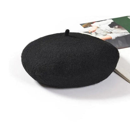 Women Ladies Beanie Wool French Beret Newsboy Hat Cap Winter Warm Hats Girls - Borland