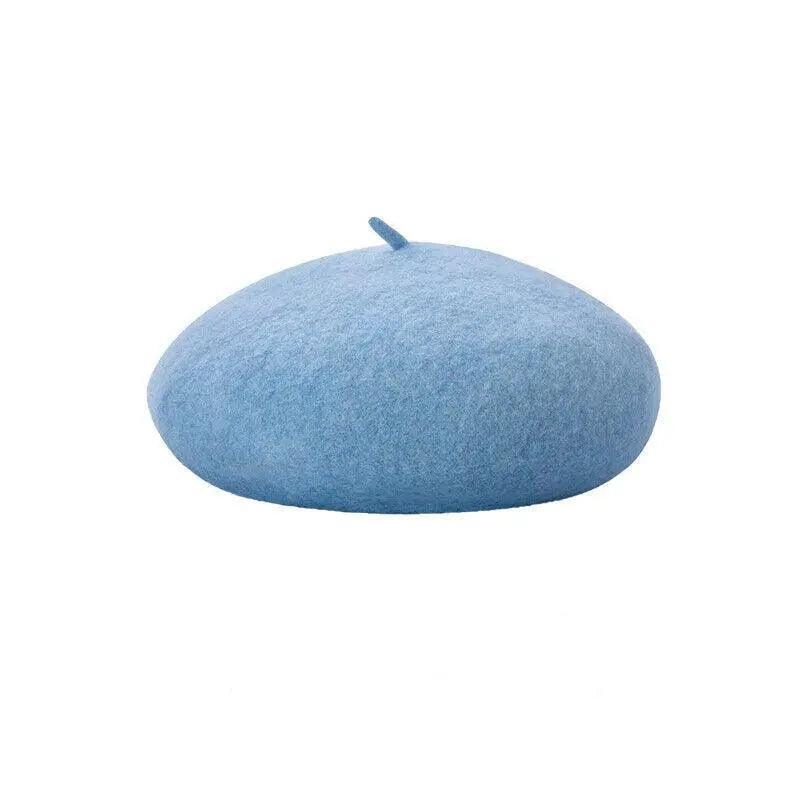 Women Ladies Beanie Wool French Beret Newsboy Hat Cap Winter Warm Hats Girls - Borland