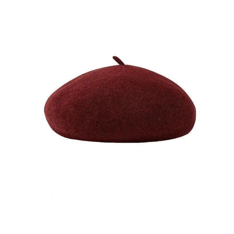 Women Ladies Beanie Wool French Beret Newsboy Hat Cap Winter Warm Hats Girls - Borland