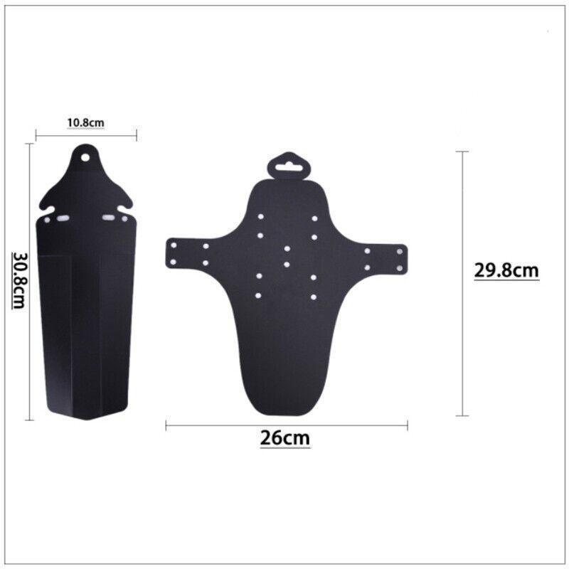Mountain Bike Mud Guard Set Lightweight Front and Rear Fenders for MTB Bicycle.