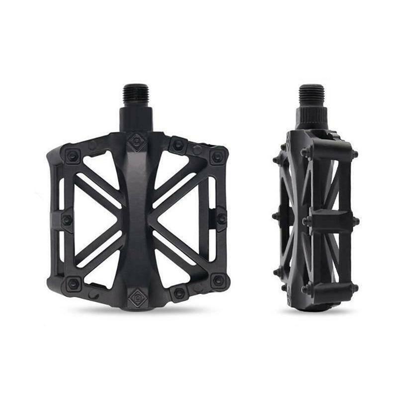 Bike Pedals Alloy Mountain Road MTB Colored Bicycle Nonslip Cycling Pedals 9/16" - Green.