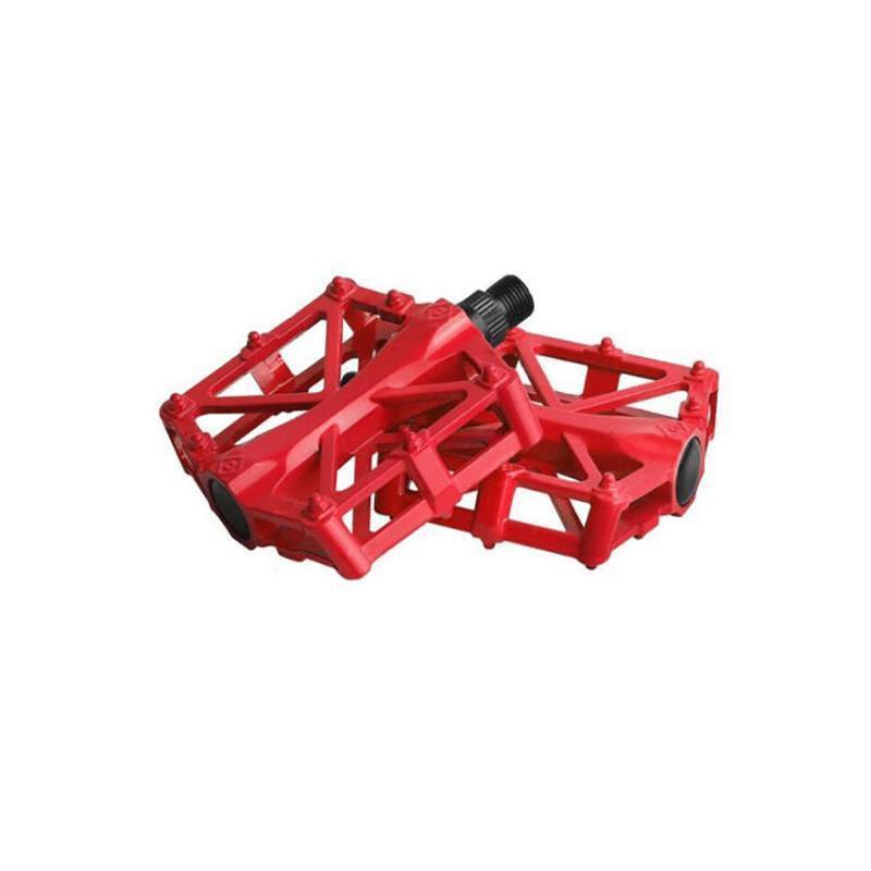 Bike Pedals Alloy Mountain Road MTB Colored Bicycle Nonslip Cycling Pedals 9/16" - Green.