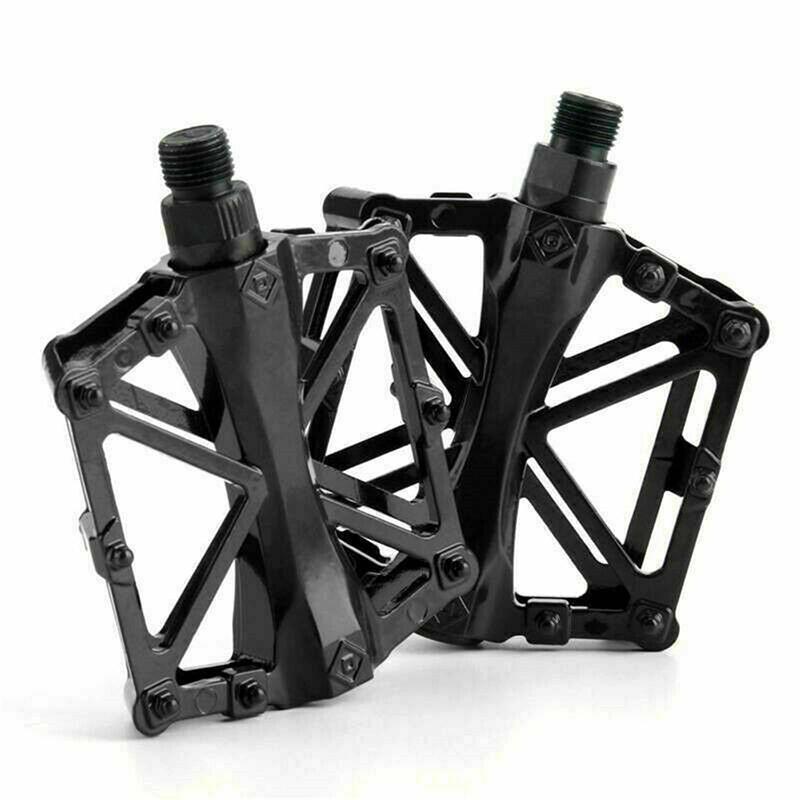 Bike Pedals Alloy Mountain Road MTB Colored Bicycle Nonslip Cycling Pedals 9/16" - Green.