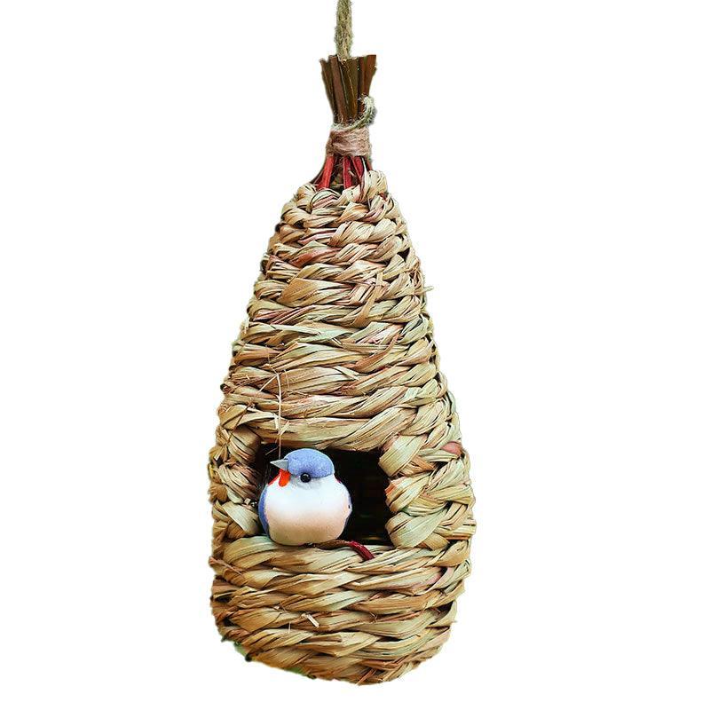 Qttie Bird Nest Breeding Box House Bed Cage Hut Cave Canary Finch Budgie Parrot - Ball