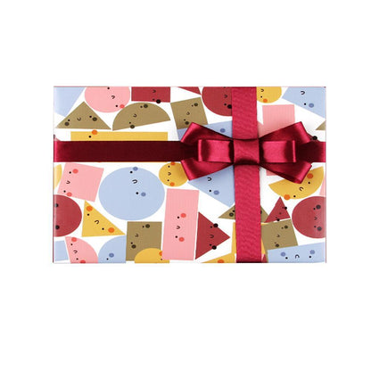20pcs Cute Animal Cartoon Gift Wrapping Paper for Toys Bookskin and Crafts - Striped Birthday-20PCS