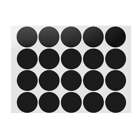 Black Assorted Sizes Colour Sticker Dots Adhesive Round Labels Circular Spot Scrapbook - 50mm*8 Dots.