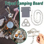 Outdoor Bonfire Rack Hanging Pot Picnic Fire Stand Stainless Steel Portable Foldable Tripod.