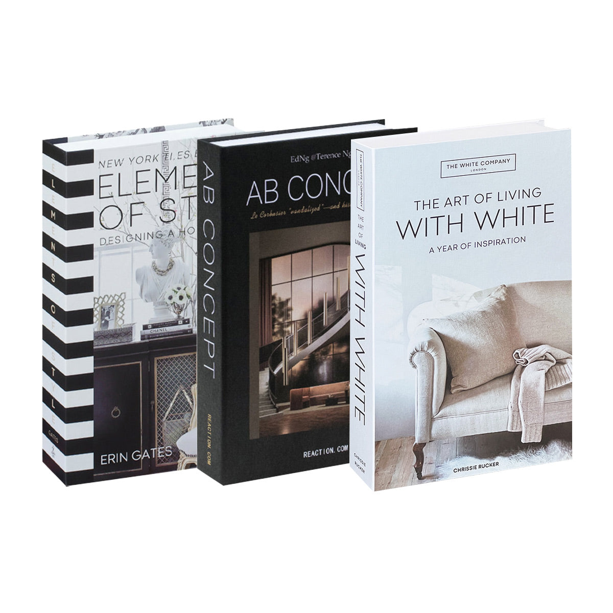 3 PCS Modern Decorative Books Set Foldable Fake Books for Display City Theme - C