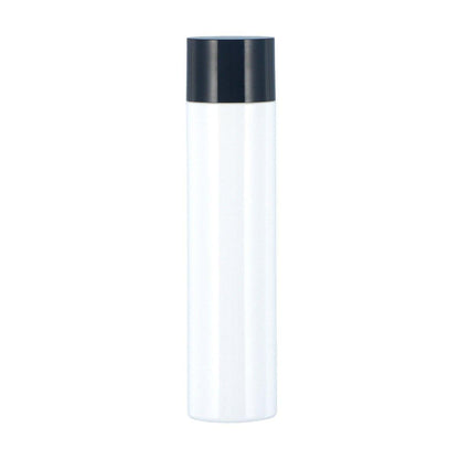 50/100/150ml Plastic Toner Lotion Bottles Refillable Travel Cosmetic Containers - Black Lid + White Bottle - 150ml