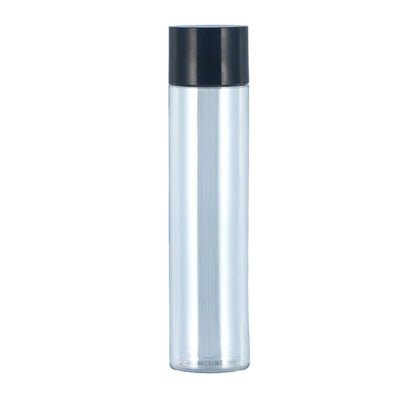50/100/150ml Plastic Toner Lotion Bottles Refillable Travel Cosmetic Containers - Black Lid + White Bottle - 150ml