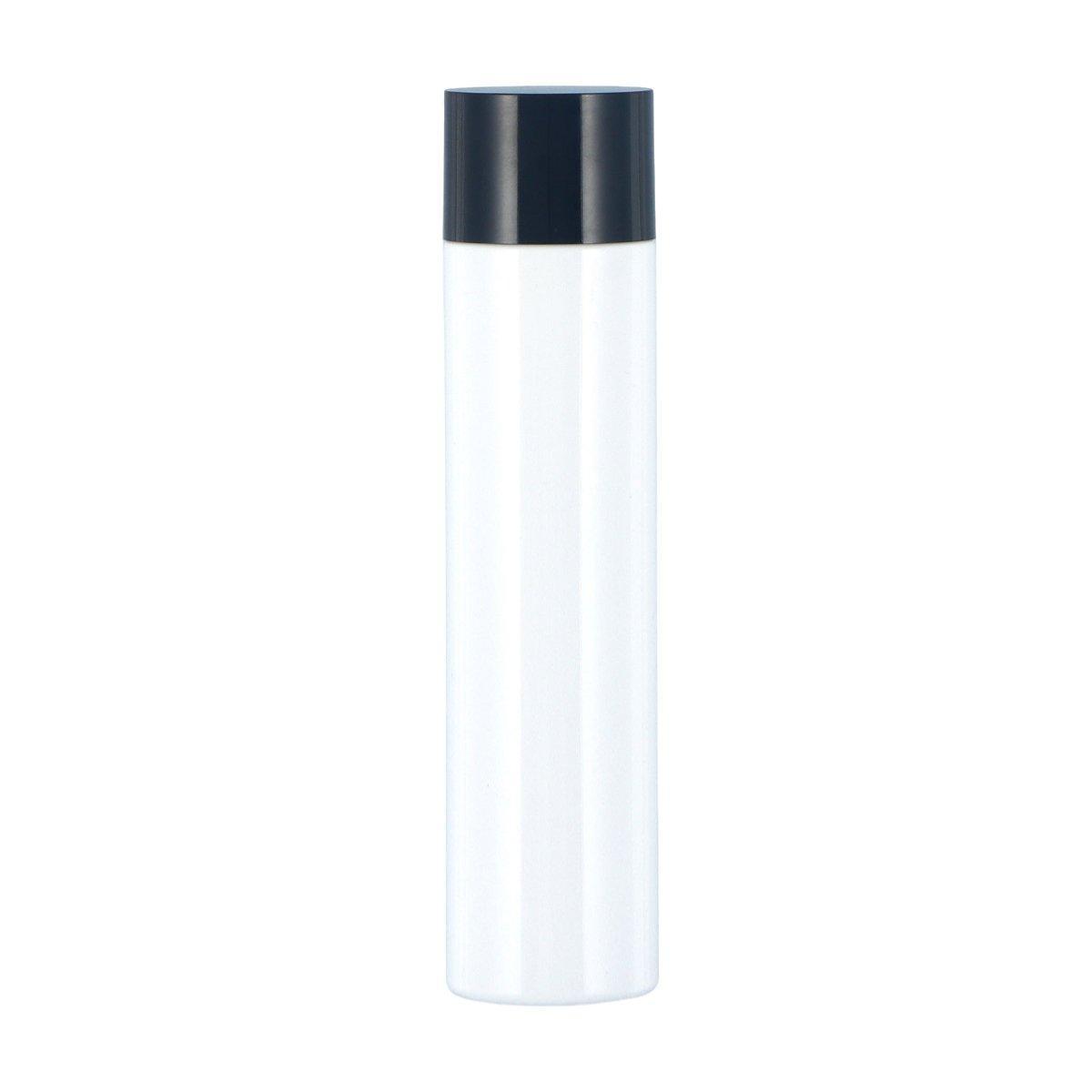 50/100/150ml Plastic Toner Lotion Bottles Refillable Travel Cosmetic Containers - White Lid + White Bottle - 150ml