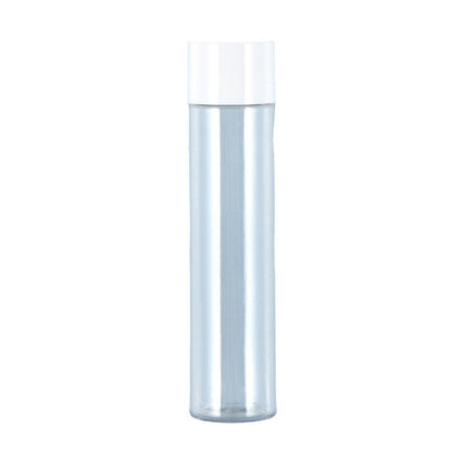 50/100/150ml Plastic Toner Lotion Bottles Refillable Travel Cosmetic Containers - Black Lid + White Bottle - 50ml