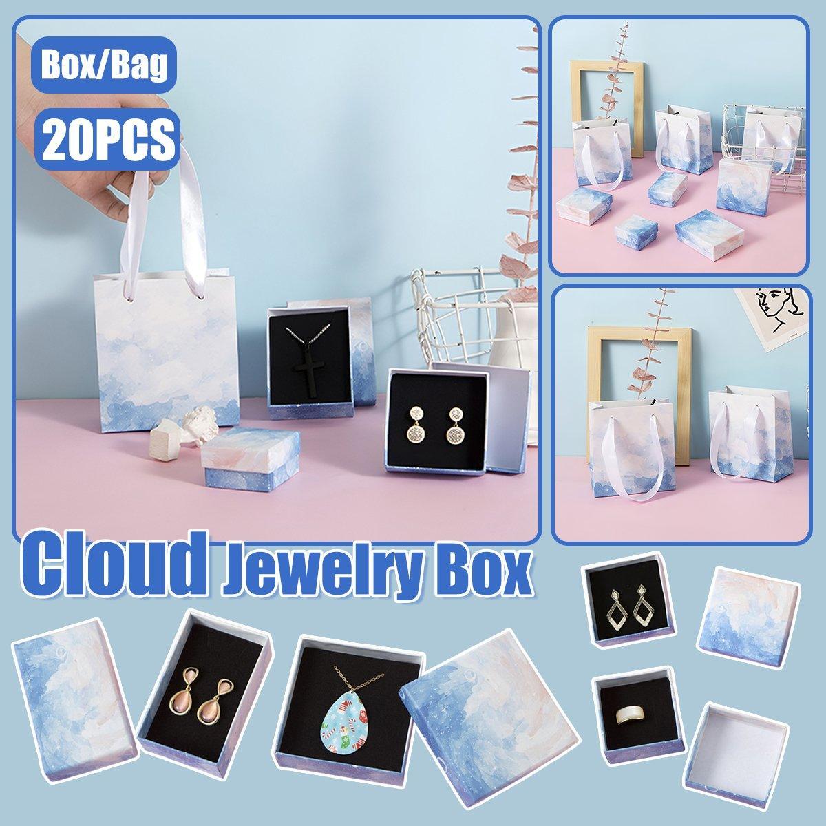 20PCS Cloud Jewelry Box Earrings Necklace Ring Bracelet DisplayOrganizer - 7*9*3cmï¼Boxï¼.