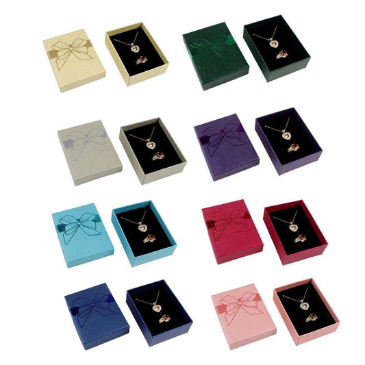 32pcs Jewelry Storage Box Necklace Pendant Ring Organizer Gift Packaging - Blue.