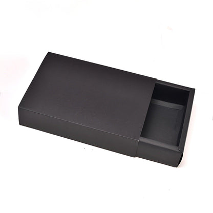 25X Black Kraft Paper Drawer Jewelry Package Necklace Bracelet Gift Package box - 20.5*15.5*4-25pcs.
