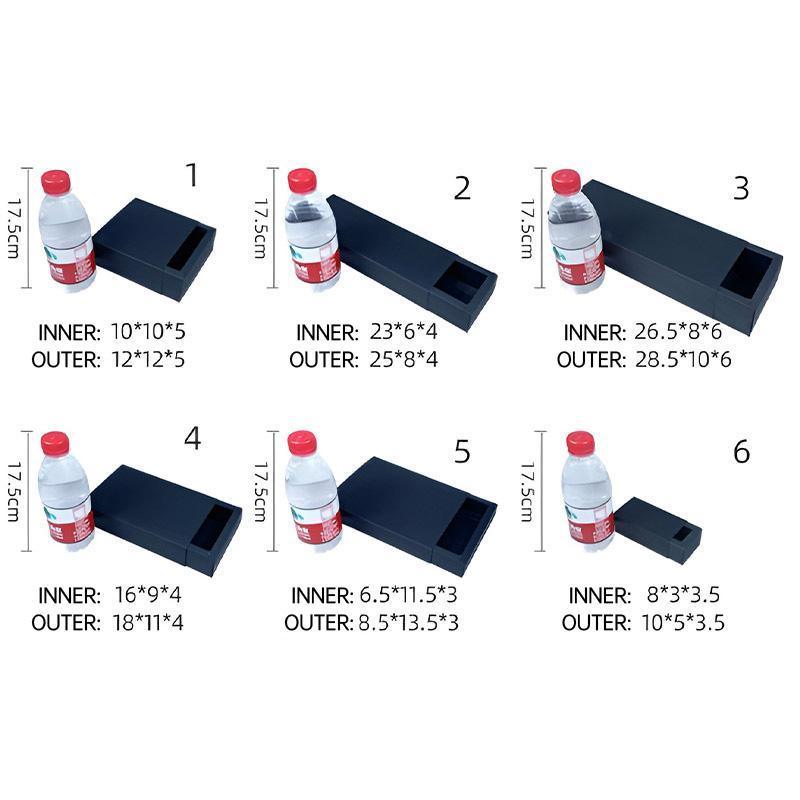25X Black Kraft Paper Drawer Jewelry Package Necklace Bracelet Gift Package box - 20.5*15.5*4-25pcs.