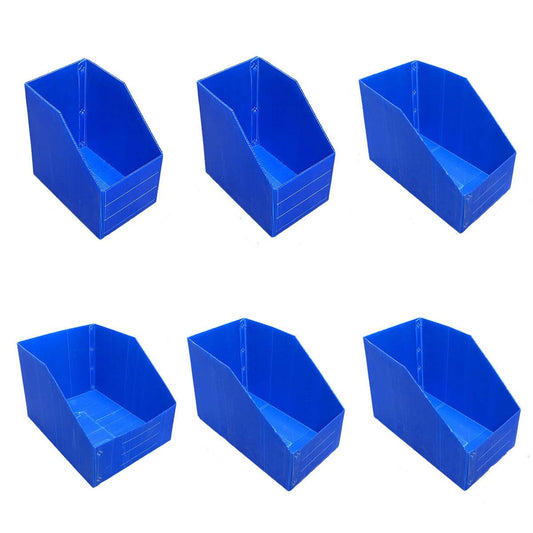 Plastic Storage Box Set 6Size Clear Hard Case Miter Tool Parts Display Organiser - 30x20x30cm.