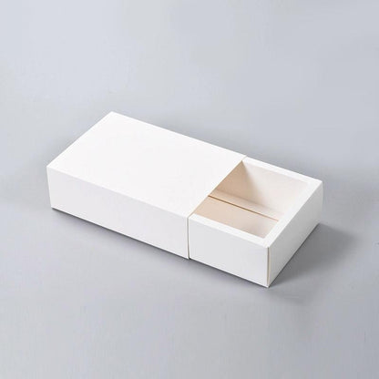25X White Kraft Paper Drawer Jewelry Package Necklace Bracelet Gift Package box - 28*17*8.5-25pcs.