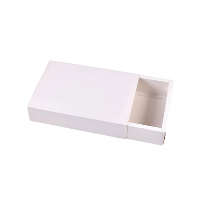 25X White Kraft Paper Drawer Jewelry Package Necklace Bracelet Gift Package box - 28*17*8.5-25pcs.