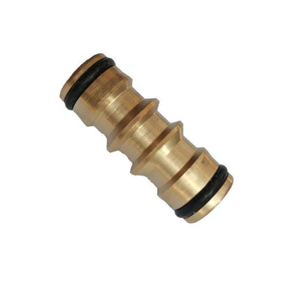 Brass Garden Hose Connector Fitting Double End Quick Joiner for 12mm Pipe Repair.