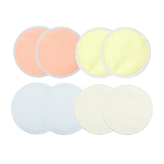Bamboo Reusable Breast Pads Nursing Breastfeeding Plain Washable Pack of 8/16PCS - 8PCS.