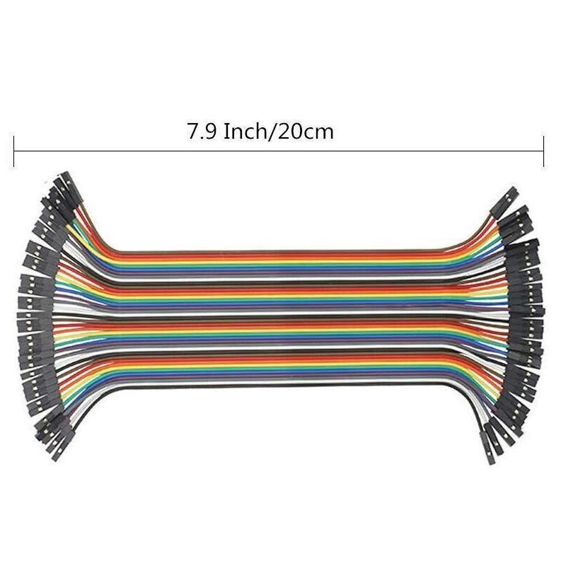 40PCS Dupont Cable 20cm Jumper Wire for Arduino RPi breadboard - Male to Male 20CM.