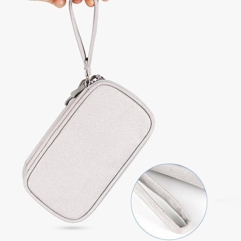 Electronic Accessories Cable Bag Organizer Travel Pouch Storage Cases Charger - Navy.