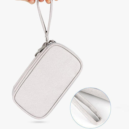 Electronic Accessories Cable Bag Organizer Travel Pouch Storage Cases Charger - Navy.