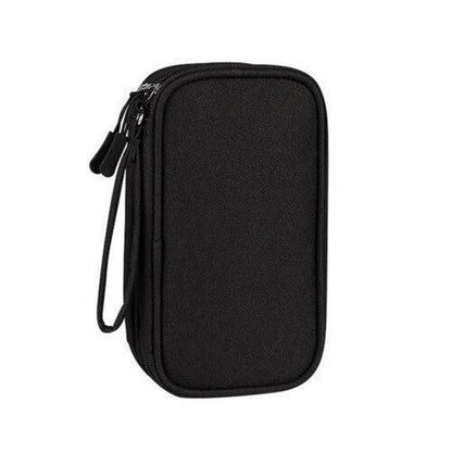 Electronic Accessories Cable Bag Organizer Travel Pouch Storage Cases Charger - Navy.