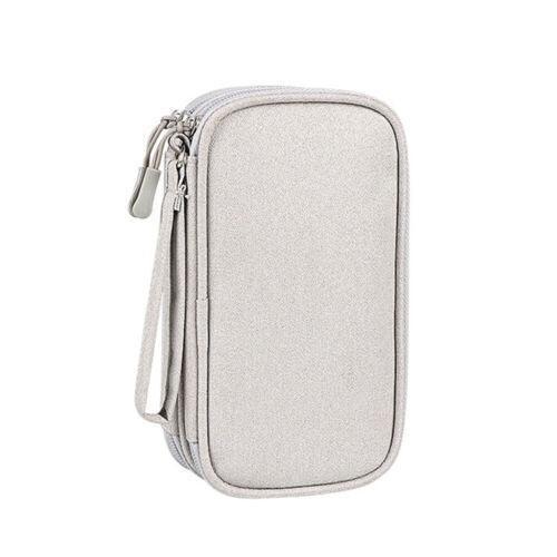 Electronic Accessories Cable Bag Organizer Travel Pouch Storage Cases Charger - Navy.