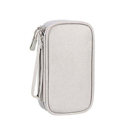 Electronic Accessories Cable Bag Organizer Travel Pouch Storage Cases Charger - Navy.