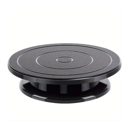 Rotating Cake Turntable Stand Black Plastic Cake Decorating Tools for Baking