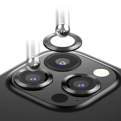 For iPhone 14/14 Plus Metal Camera Lens Glass Screen Protector - Blue.