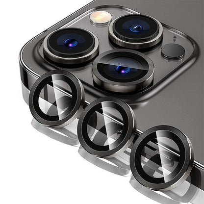 For iPhone 14/14 Plus Metal Camera Lens Glass Screen Protector - Blue.