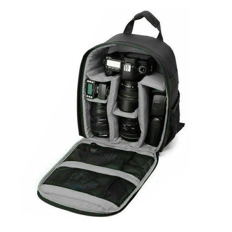 Waterproof DSLR Camera Backpack Multi Functional Rucksack for Canon Nikon Sony - Green.