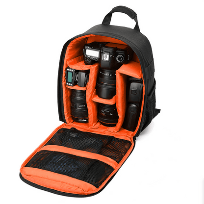 Waterproof DSLR Camera Backpack Multi Functional Rucksack for Canon Nikon Sony - Red.