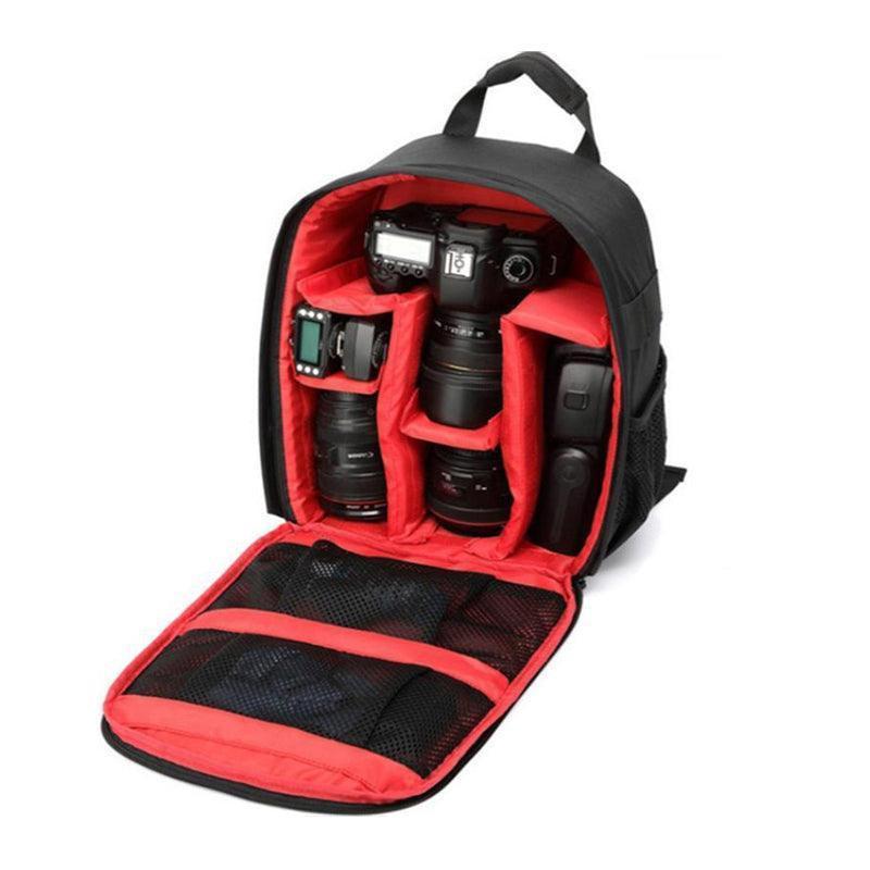 Waterproof DSLR Camera Backpack Multi Functional Rucksack for Canon Nikon Sony - Red.
