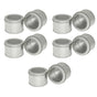 10pcs Open Window Cake Tin Box Bakery Biscuit Packaging Storage Tin Box Set - Sliver