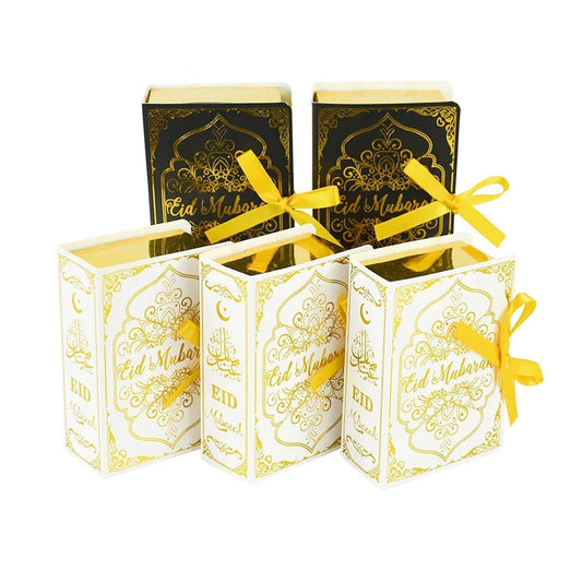 50PCS Moon Stars Wedding Candy Box Gift Box Holiday Party Decorations Favour - Black.