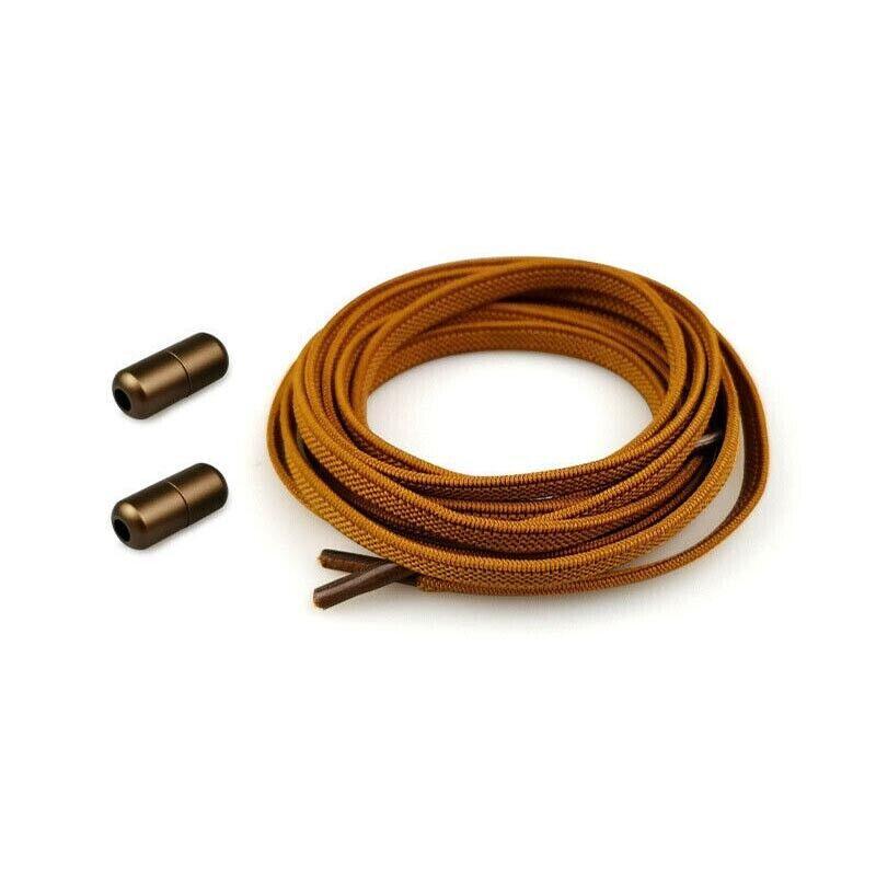 No Tie Locked Elastic Shoelace Shoe Lace Lazy Laces Sports Sneakers - Grey