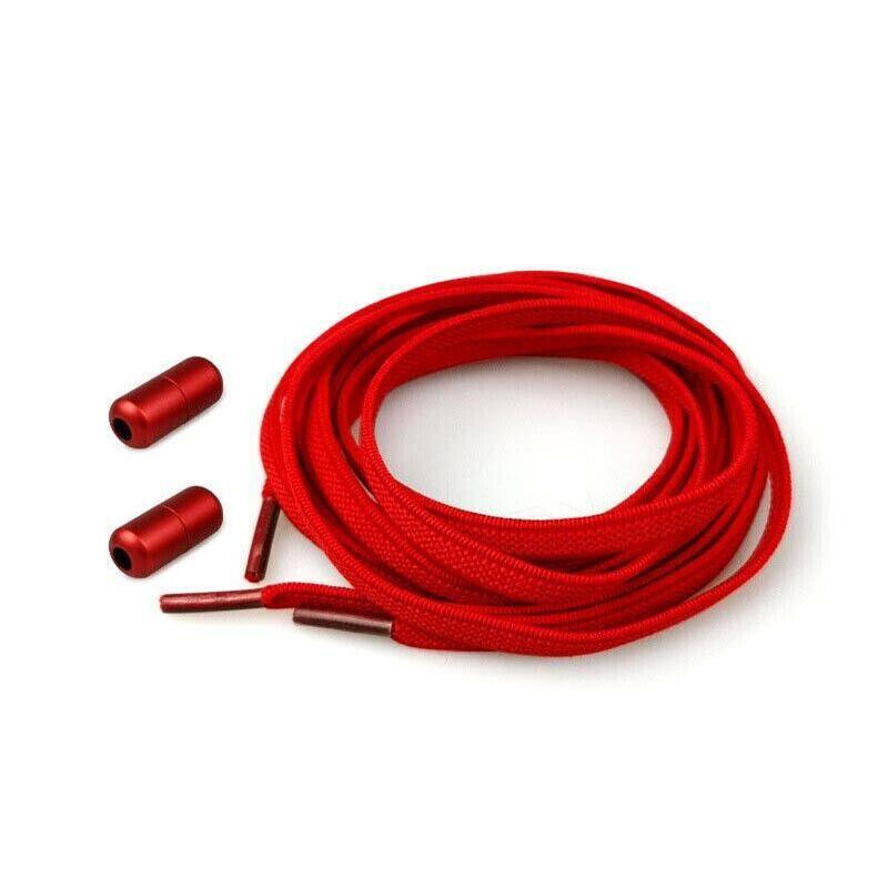 No Tie Locked Elastic Shoelace Shoe Lace Lazy Laces Sports Sneakers - Grey