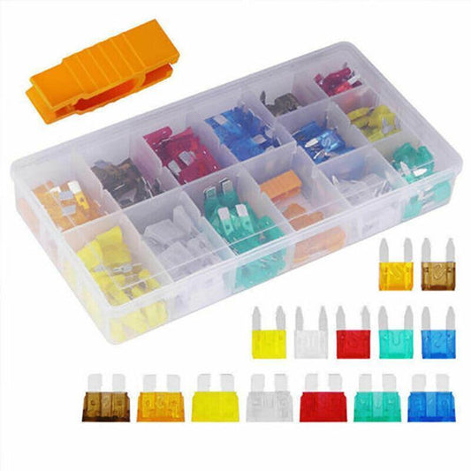 300Pcs Car Blade Fuses Assortment Assorted Kit Blade Set Auto Truck Automotive.
