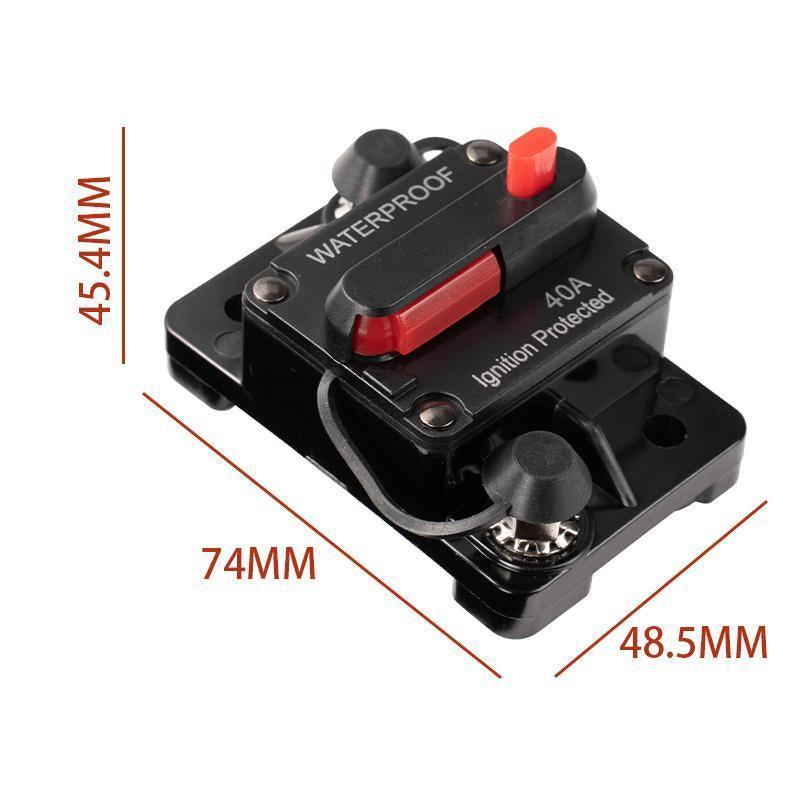 Waterproof Car Circuit Breaker Fuse Reset 30-300A AMP 12V-48V DC Car Boat IP67 - 30A.