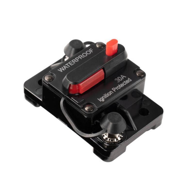 Waterproof Car Circuit Breaker Fuse Reset 30-300A AMP 12V-48V DC Car Boat IP67 - 30A.
