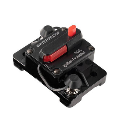 Waterproof Car Circuit Breaker Fuse Reset 30-300A AMP 12V-48V DC Car Boat IP67 - 30A.