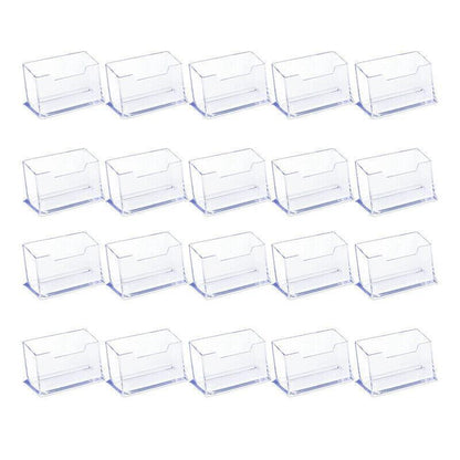 10 X Clear PMMA Business Card Holders for Desktop Display - 10PCS