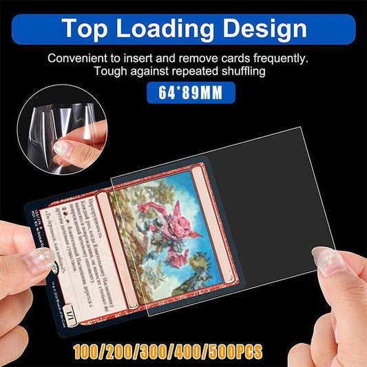 Ultra Soft Trading Card Sleeves Clear Penny Protector 100Pcs For Pokemon Nba Yugioh - 100PCS.