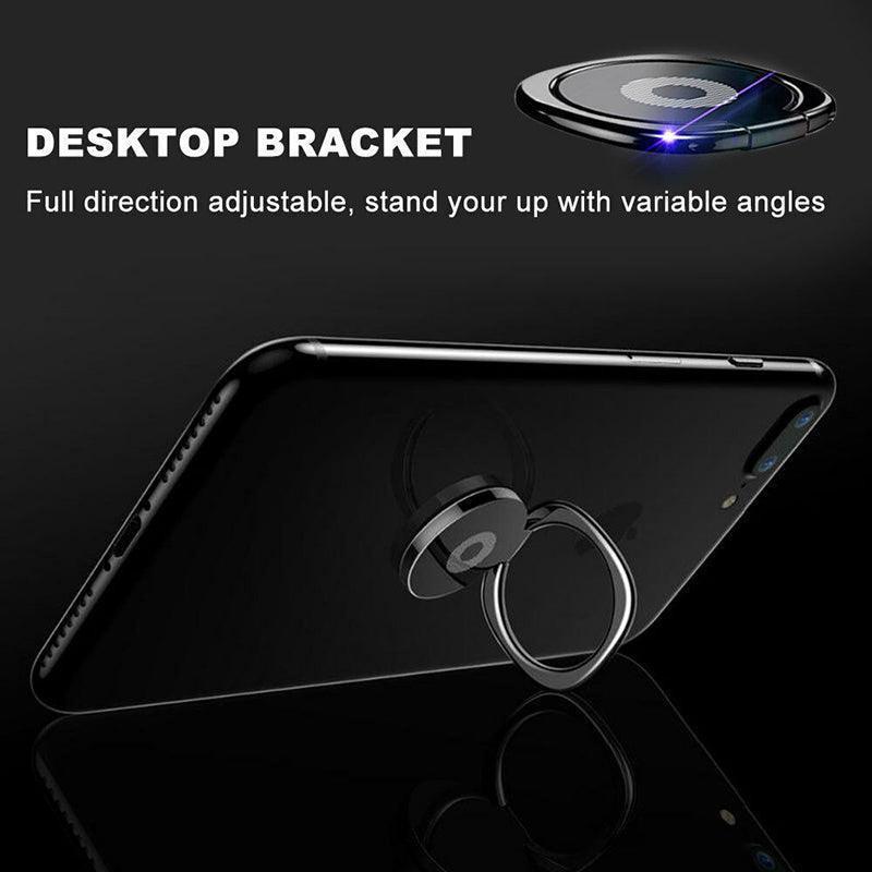 Iring Phone Ring Finger Holder Stand Mobile Grip with Mount Hook for iPhone and iPad - Rose Gold.